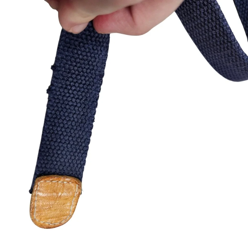 Patagonia Navy Blue‎ Cotton Canvas D-Ring Belt Medium Casual Outdoor Gorpcore